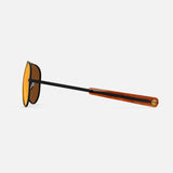 Concorde Aviators red orange lens black frame