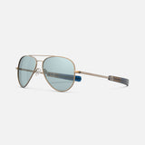 Concorde - 22k Satin Chocolate Gold & Blue Hydro - Prescription Sunglasses