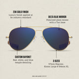 Randolph x Erin & Ben Napier - Concorde - 23K Gold & Delta Blue