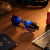 Aviator - Gunmetal & Atlantic Blue