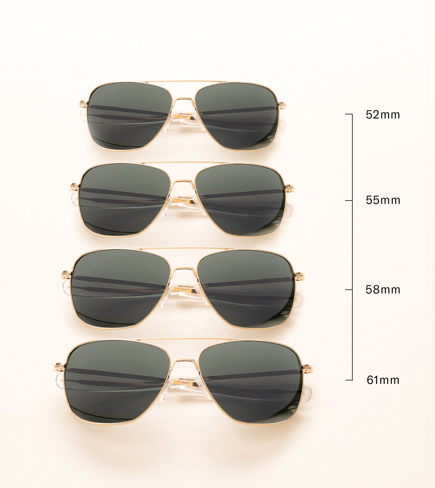 XL size Aviator Sunglasses