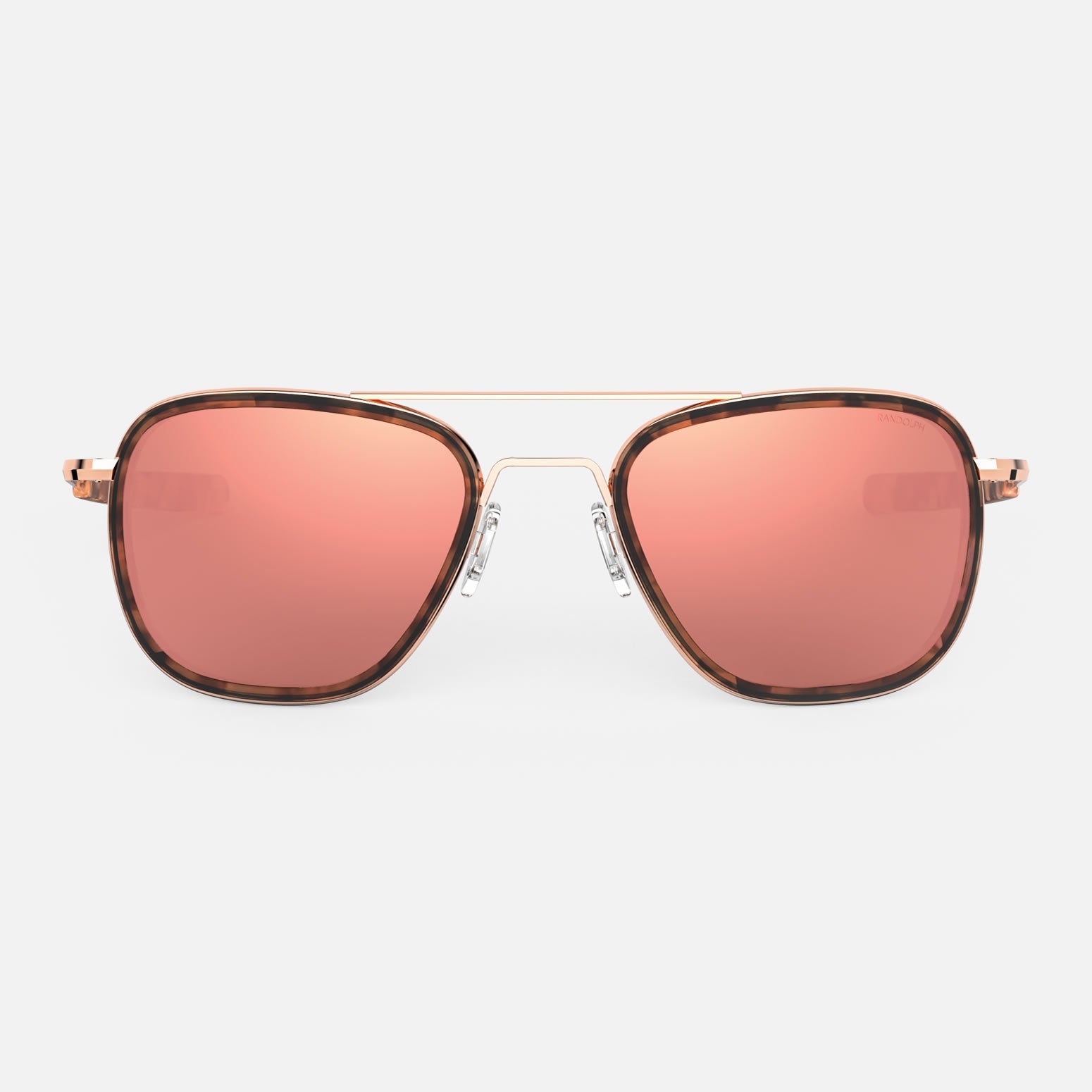 Aviator Fusion - 22k Rose Gold & Rose Tortoise Inlay & Rose Gold